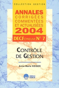 Image de CONTROLE DE GESTION DECF EPREUVE N.7