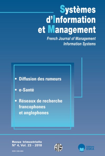 Picture of RESEAUX DE RECHERCHE FRANCOPHONES ET ANGLOPHONES-SIM N°4 VOL 23-2018