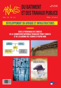 Picture of DEVELOPPEMENT EN AFRIQUE ET INFRASTRUCTURES-BTP VOL 70 N°1-2 2018