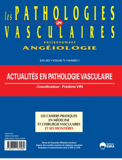 Image de ACTUALITES EN PATHOLOGIE VASCULAIRE-LPV VOL 73 N° 2-JUIN 2021