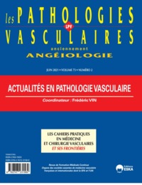 Image de ACTUALITES EN PATHOLOGIE VASCULAIRE-LPV VOL 73 N° 2-JUIN 2021