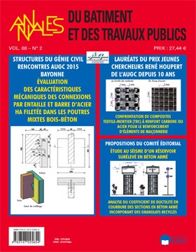 Picture of REVUE BTP VOL68 N°2-2016