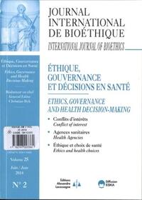 Picture of REVUE JIB 2 2014 ETHIQUE GOUVERNANCE ET DECISIONS EN SANTE