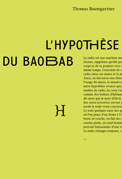 Image de L'Hypothèse du baobab (notes sur la radio)