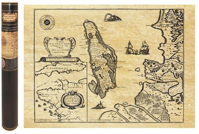 Picture of ILE D'OLERON EN 1627 CARTE DE NAVIGATION A PLAT