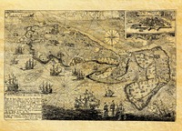 Picture of ILE DE RE EN 1684 CARTE MARINE A PLAT