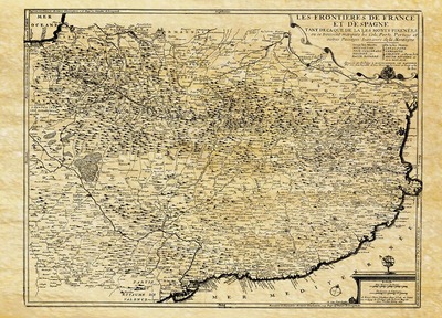 Picture of PYRENEES EN 1694 A PLAT