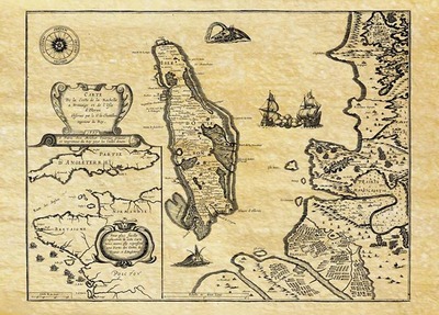 Picture of ILE D'OLERON EN 1627 CARTE DE NAVIGATION