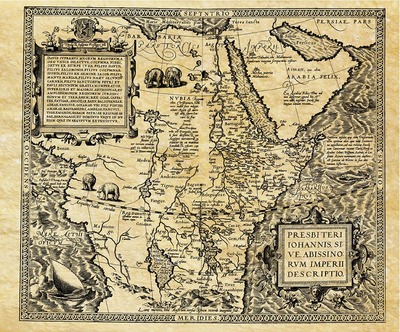 Picture of AFRIQUE SOURCES DU NIL EN 1585 A PLAT