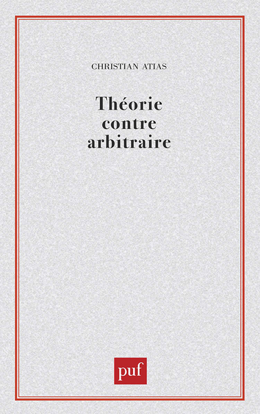 Picture of Théorie contre arbitraire
