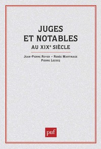 Picture of Juges et notables au XIXe siècle