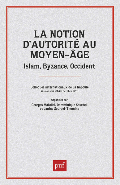 Picture of La notion d'autorité au Moyen-Âge