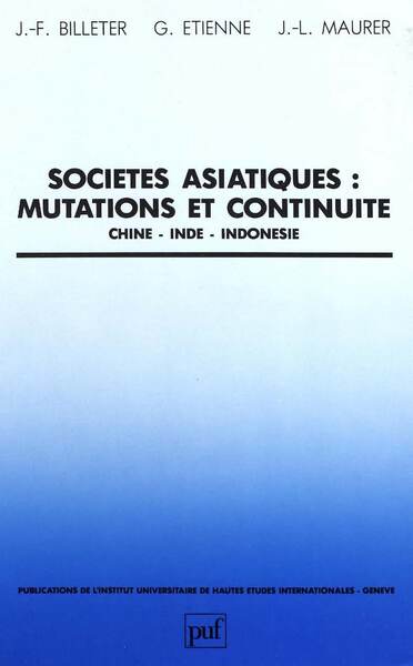 Picture of Sociétés asiatiques: mutations et continuité