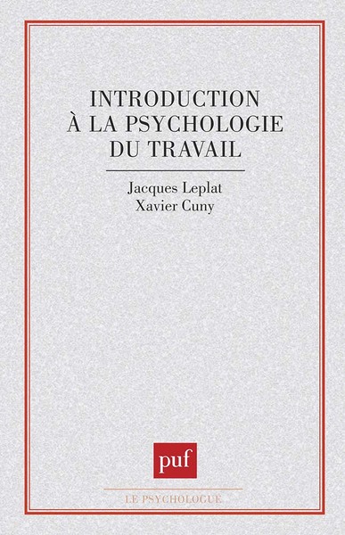 Picture of introduction à la psychologie du travail