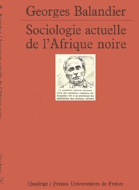 Picture of Sociologie actuelle Afrique noire