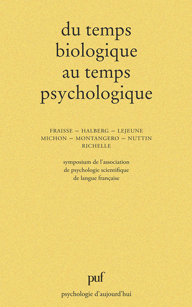 Picture of Du temps biologique au temps psychol.