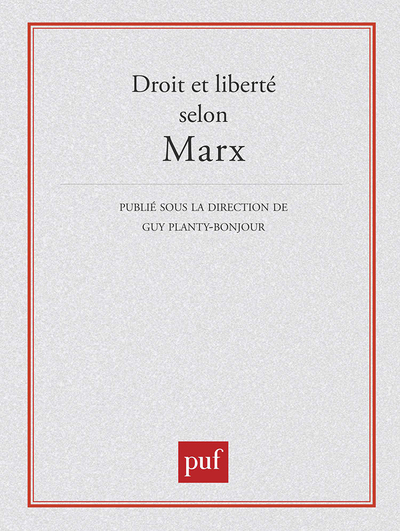 Picture of Droit et liberté selon Marx