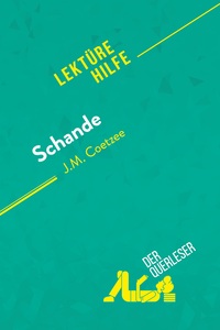 Image de Schande von J.M. Coetzee (Lektürehilfe)