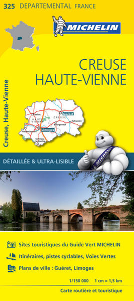 Picture of Carte Départementale Creuse, Haute-Vienne