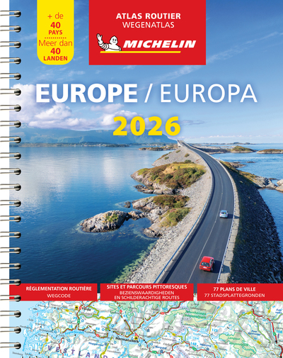 Picture of Atlas Europe 2026 - Atlas Routier et Touristique (A4-Spirale)