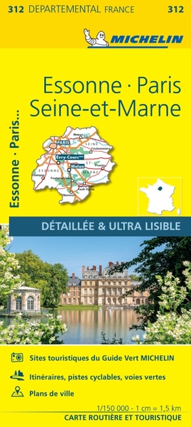 Picture of Carte Départementale Essonne, Paris, Seine-et-Marne