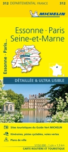 Picture of Carte Départementale Essonne, Paris, Seine-et-Marne