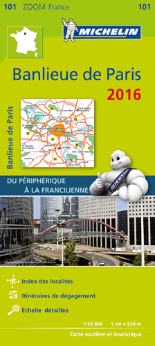 Picture of CARTE ZOOM 101 BANLIEUE PARIS 2016