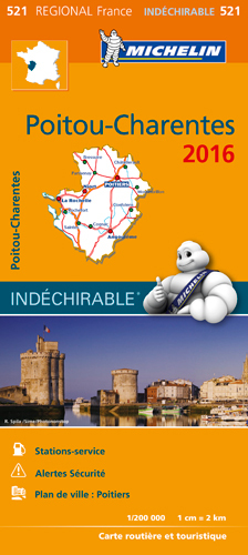 Picture of CARTE REGIONALE 521 POITOU - CHARENTES 2016