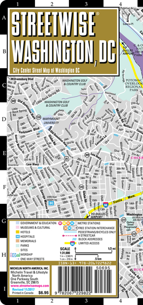 Picture of STREETWISE WASHINGHTON, DC MAP
