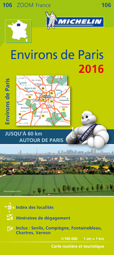 Picture of CARTE ZOOM 106 ENVIRONS DE PARIS 2016