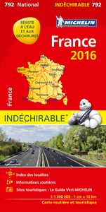 Picture of CARTE NATIONALE 792 FRANCE 2016 - INDECHIRABLE