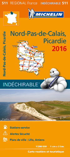 Picture of CARTE REGIONALE 511 NORD-PAS-DE-CALAIS, PICARDIE 2016