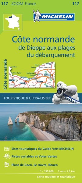 Picture of Carte Zoom Côte Normande - De Dieppe aux plages du Débarquement