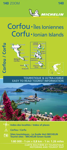 Image de Carte Zoom Corfou - Îles Ioniennes / Corfu - Ionian Islandss