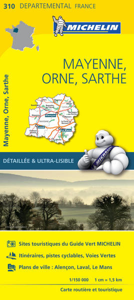 Picture of Carte Départementale Mayenne, Orne, Sarthe