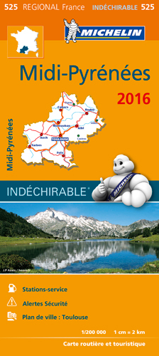 Picture of CARTE REGIONALE 525 MIDI PYRENEES 2016