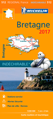 Picture of CARTE REGIONALE 512 BRETAGNE 2017