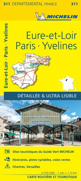 Picture of Carte Départementale Eure-et-Loir, Paris, Yvelines