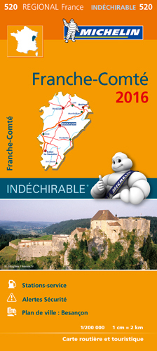 Picture of CARTE REGIONALE 520 FRANCHE COMTE 2016