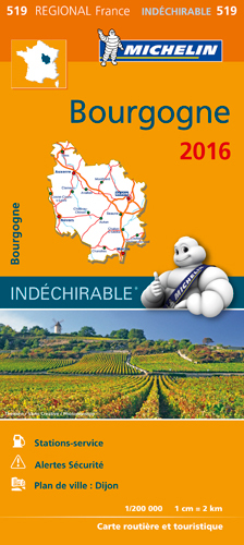 Picture of CARTE REGIONALE 519 BOURGOGNE 2016