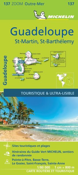 Image de Carte Zoom Guadeloupe - St-Martin - St-Barthélemy