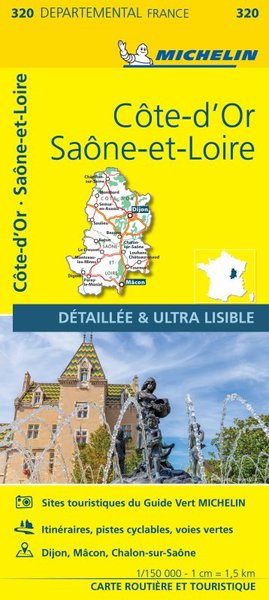 Picture of Carte Départementale Côte-d'Or, Saône-et-Loire