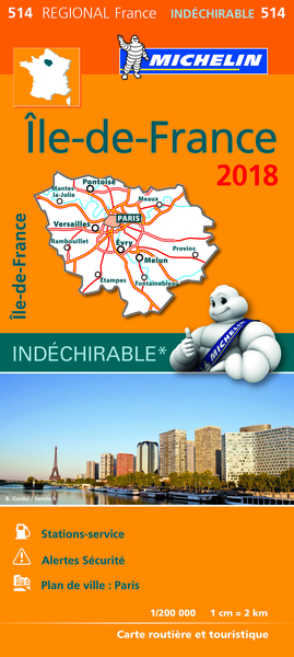 Image de CARTE REGIONALE 514 ILE DE FRANCE 2018