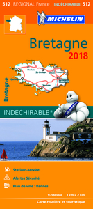 Picture of CARTE REGIONALE 512 BRETAGNE 2018