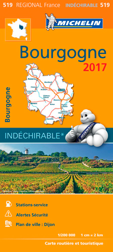 Picture of CARTE REGIONALE 519 BOURGOGNE 2017