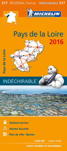 Picture of CARTE REGIONALE 517 PAYS DE LA LOIRE 2016
