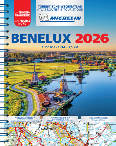 Picture of Atlas Benelux 2026 - Atlas Routier et Touristique (A4-Spirale)