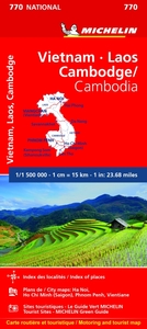 Picture of Carte Nationale Vietnam Laos Cambodge / Vietnam Laos Cambodia