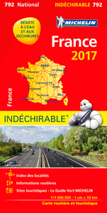 Picture of CARTE NATIONALE 792 FRANCE 2017 - INDECHIRABLE