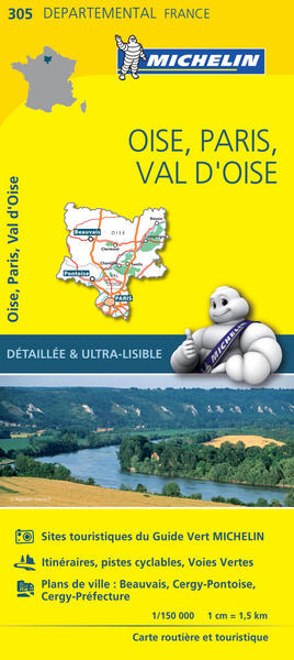 Picture of Carte Départementale Oise, Paris, Val d'Oise
